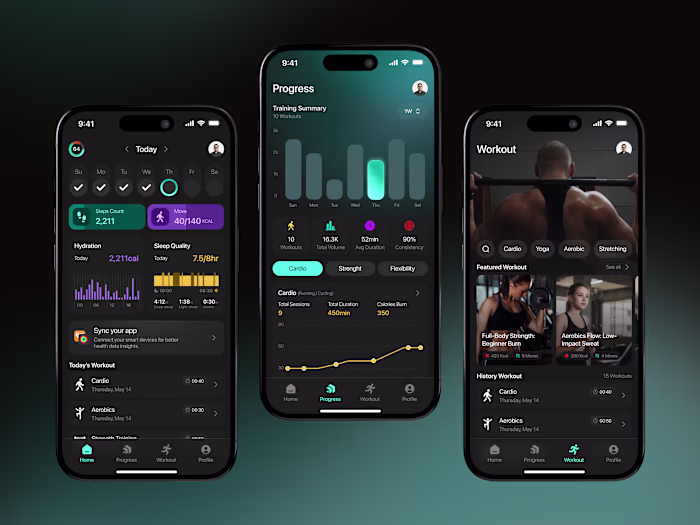 Fitness Tracker App UI/UX Design