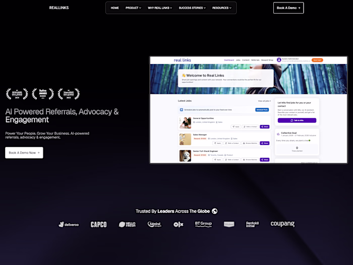 Real Links website refresh