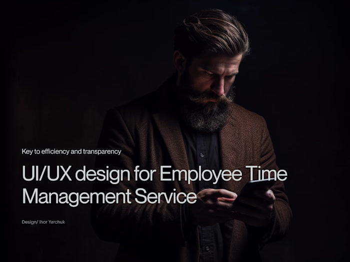 Time Management Dashboard UI/UX Design