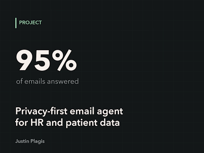 Privacy-first AI email agent for HR and patient data