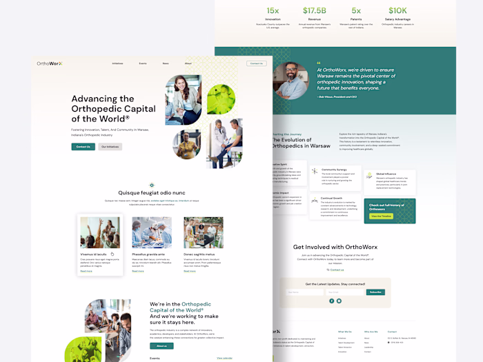 OrthoWorx Orthopedics - Clean landig