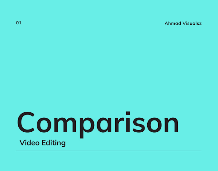 comparison/vs Style Video Editing