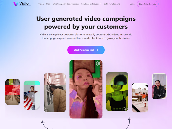 vidlo.video (Worked on Frontend and Backend)