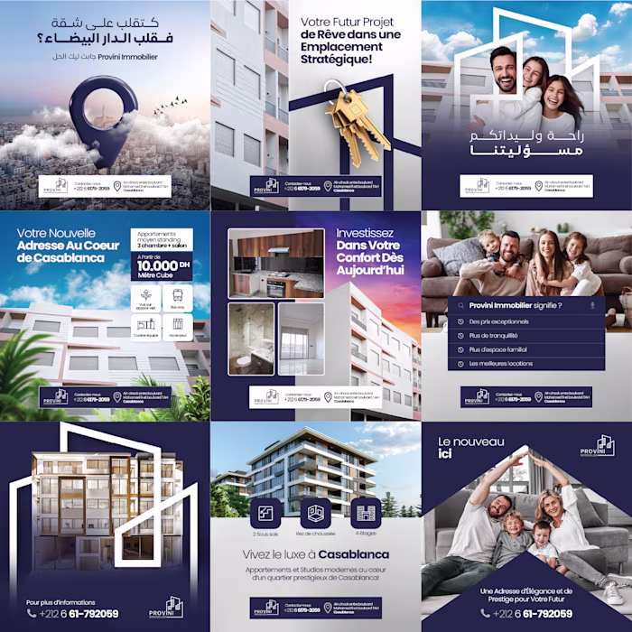 Provoni Immobilier — Real Estate Social Media Campaign