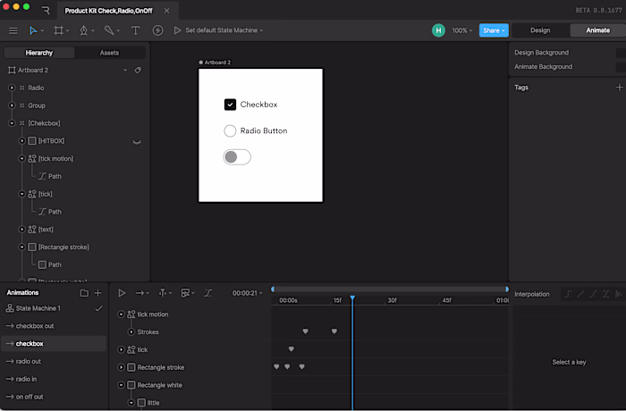 Product motion design