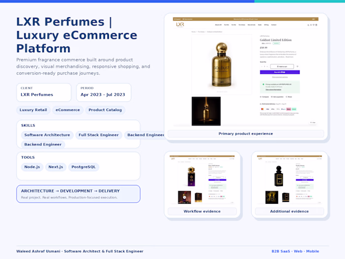 LXR Perfumes | Luxury Fragrance eCommerce Platform