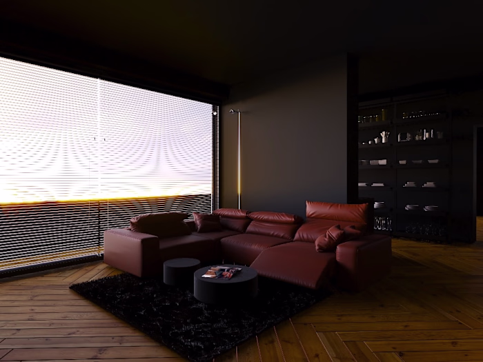 modern and moody apartment