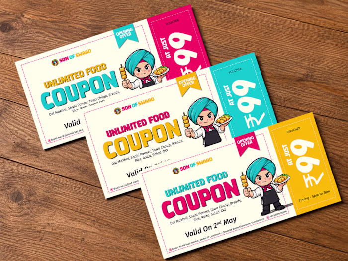 Creating a promotional coupon design