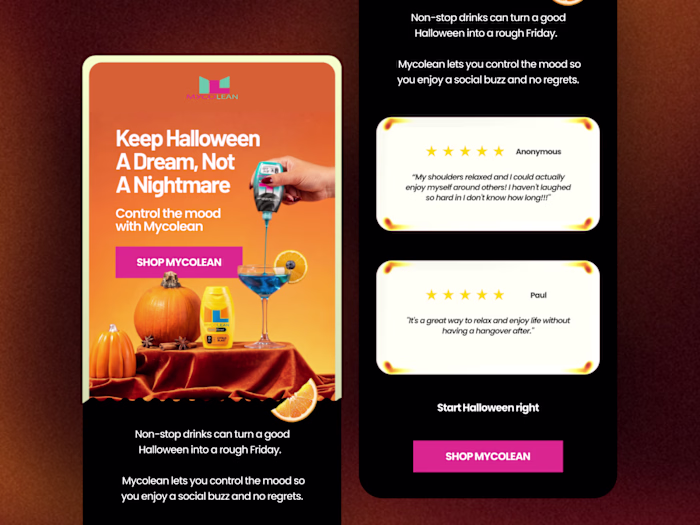 Halloween Campaign Series for a Functional Drink Brand