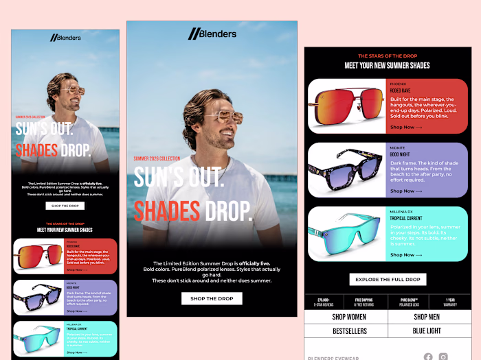 Blenders Eyewear Summer Drop Campaign
