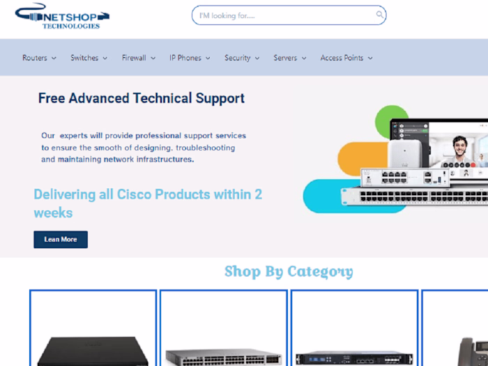 Netshop Technologies Ecommerce web design 