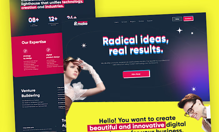 #CreativeLP design for &MAKE