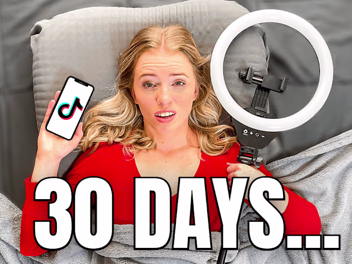I Went Live On TikTok for 30 Days! - YouTube Challenge Video