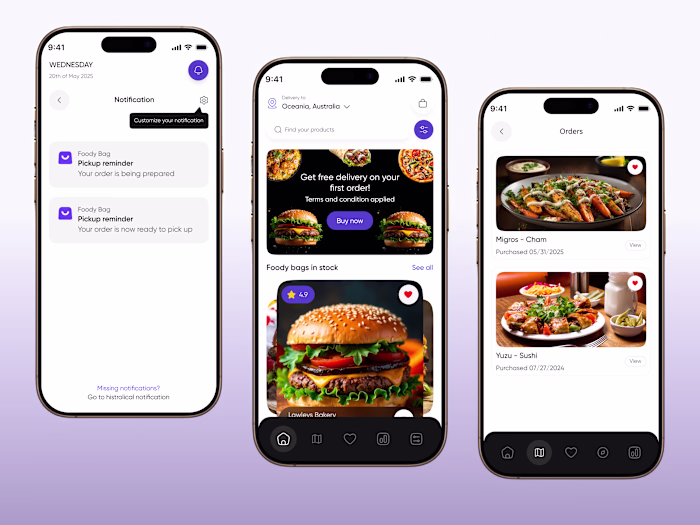 White-label Food Mobile App UI/UX Design