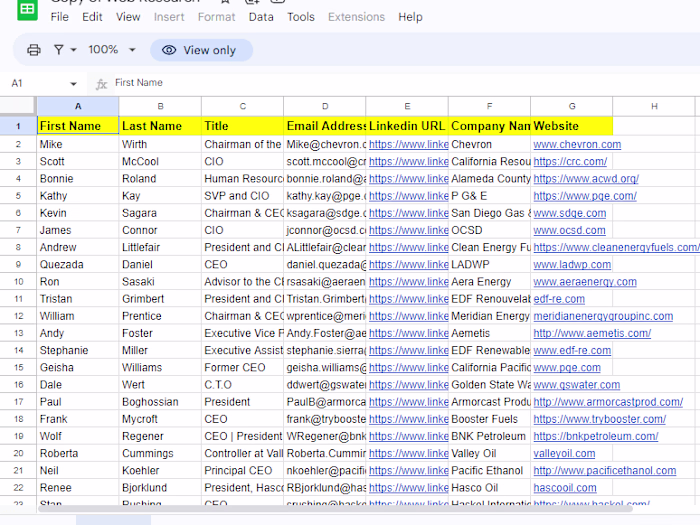 Copy of Web Research