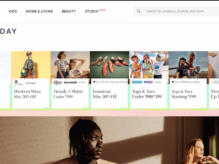Myntra website