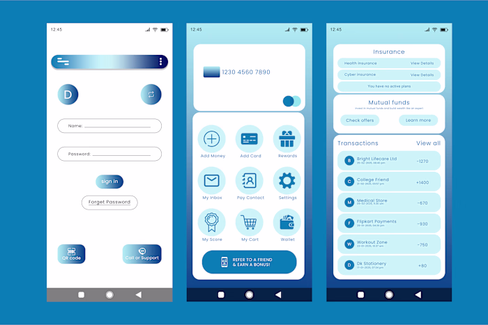 Payment app uiux design
