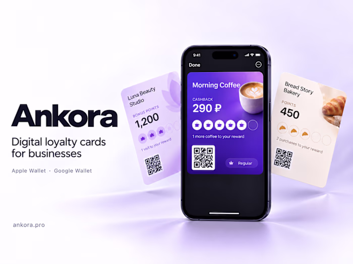 Ankora — Loyalty Cards SaaS for Apple & Google Wallet