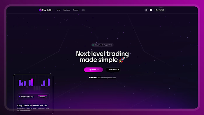 Diverse Landing Page Designs for Various Clients