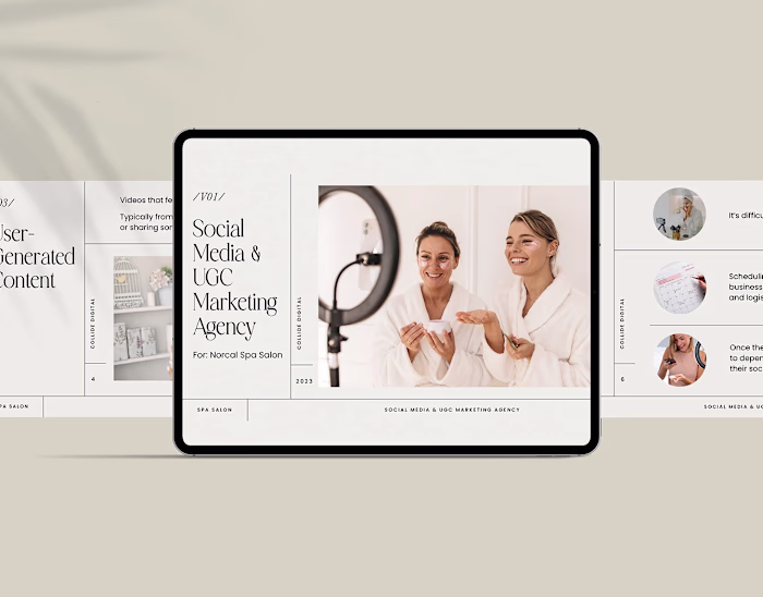 Norcal Spa Salon | Slide Deck Design