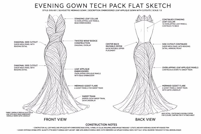 Clothing Techpack Design /Fashion Design