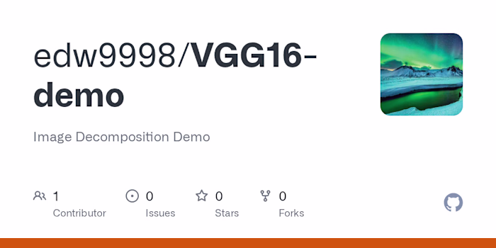 GitHub - edw9998/VGG16-demo: Image Decomposition Demo