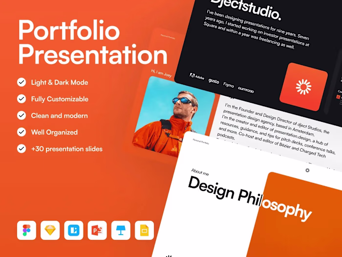 Eluma: Portfolio Presentation Template for Figma