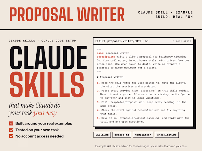 Proposal Writer: a custom Claude