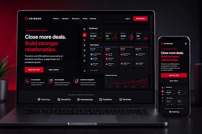 SaaS Landing Page Design