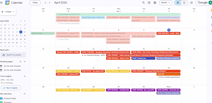 Google Workspace Scheduling for an