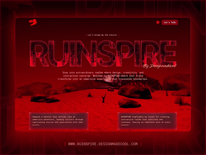 Ruinspire - 3D immersive experince | Peachweb