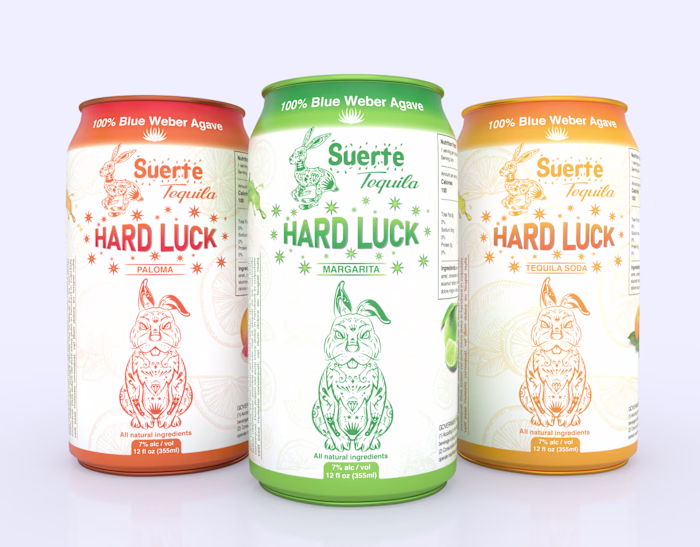 Amazing beer can label design for the Tequila Brand