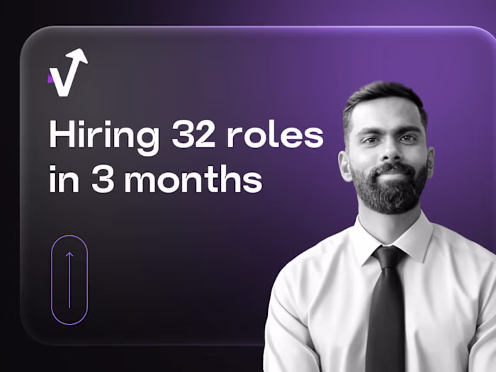 Hiring 32 roles in 3 mos - Startup moved from Seed to Series A