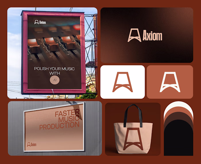Axiom Logo & Brand Identity Concept