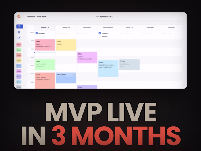 Teachino · AI lesson-planning SaaS, MVP in 3 months
