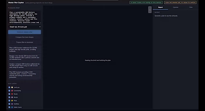 Developed an AI-driven spatial planning