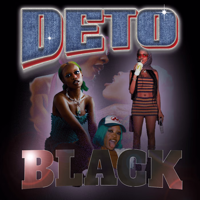 DETO BLACK GRAPHIC TEE