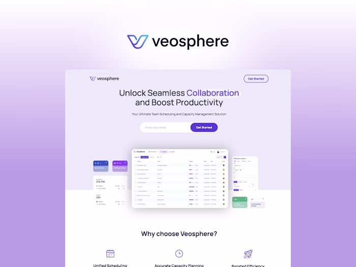 Veosphere | Saas Landing page
