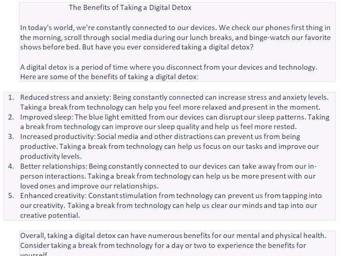 The Benefits of Taking a Digital Detox