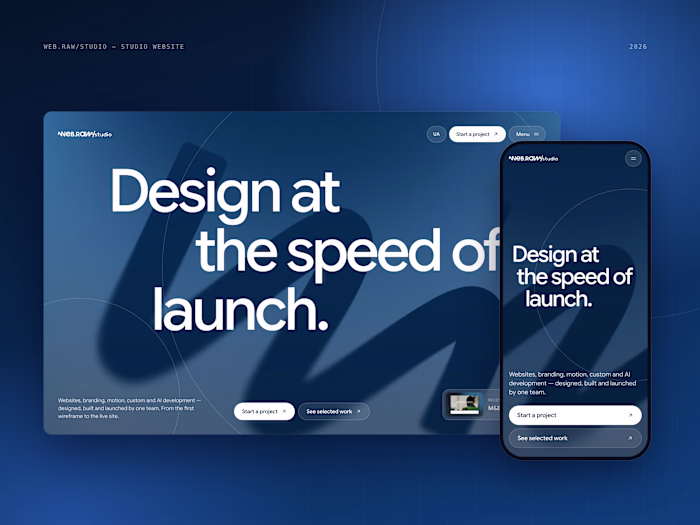 web.raw/studio — Our Studio Website, Designed & Built In-House