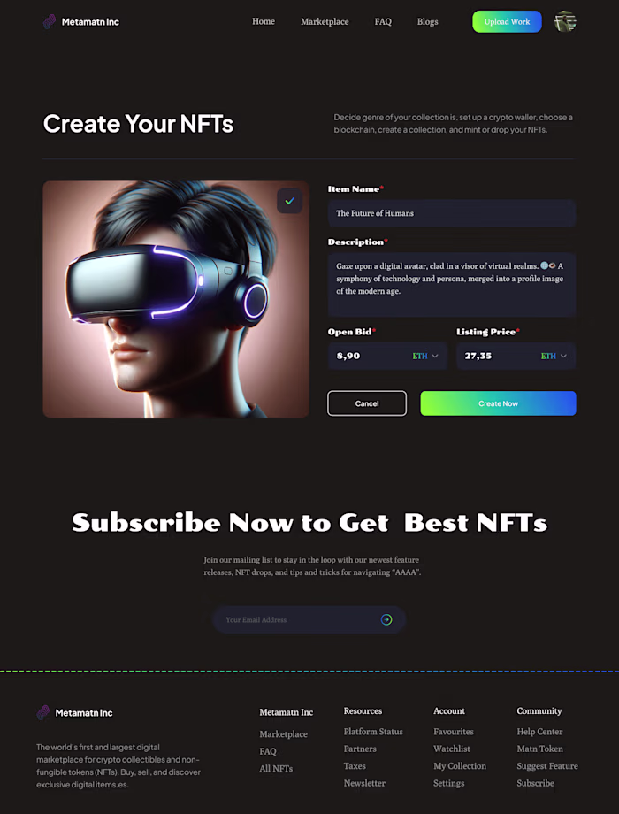 Landing Page Design