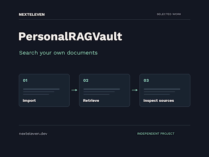 PersonalRAGVault — search your own