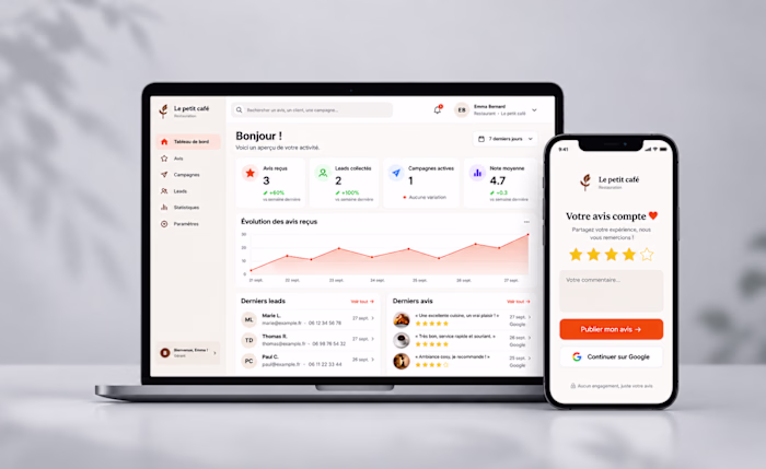 Reviews & Leads SaaS