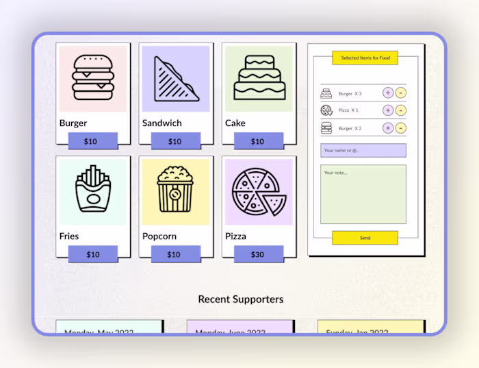 Buy Me Food – One of my Biggest Design Projects