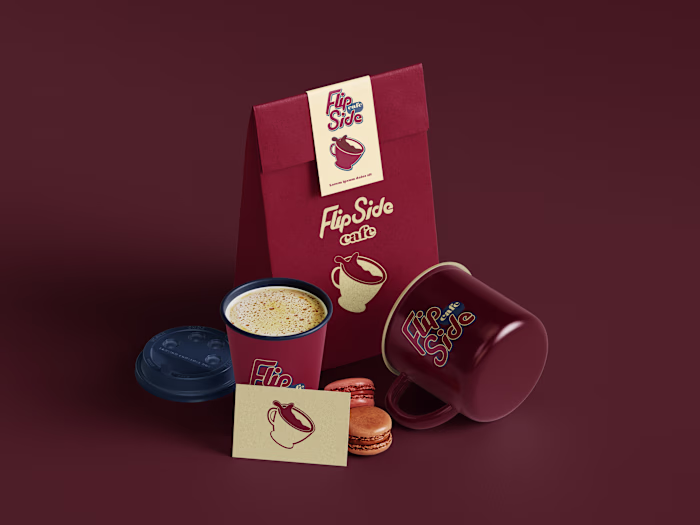 FlipSide Cafe: Logo and Brand