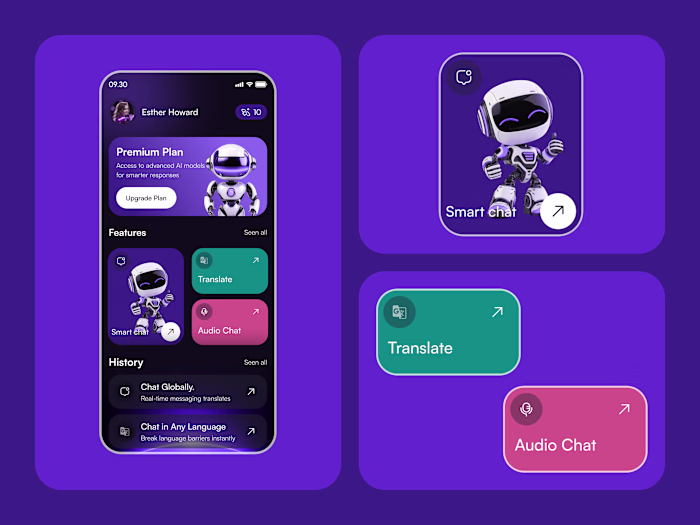 App AI Chat - Mobile Application UI