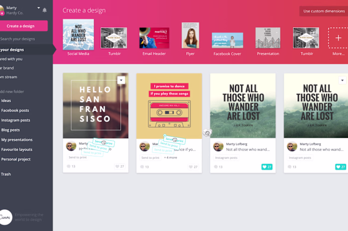 Folders Feature in Canva