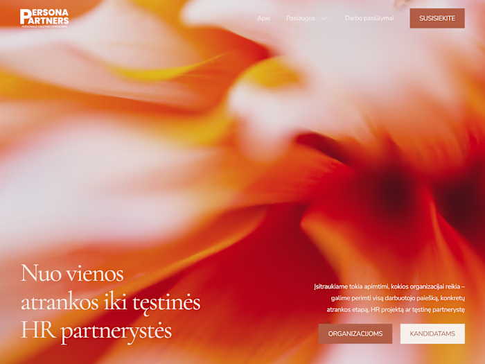 HR Advisory Site for Persona Partners