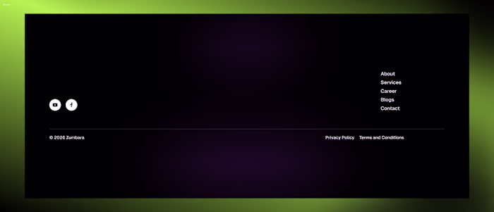 Footers should feel minimal, but