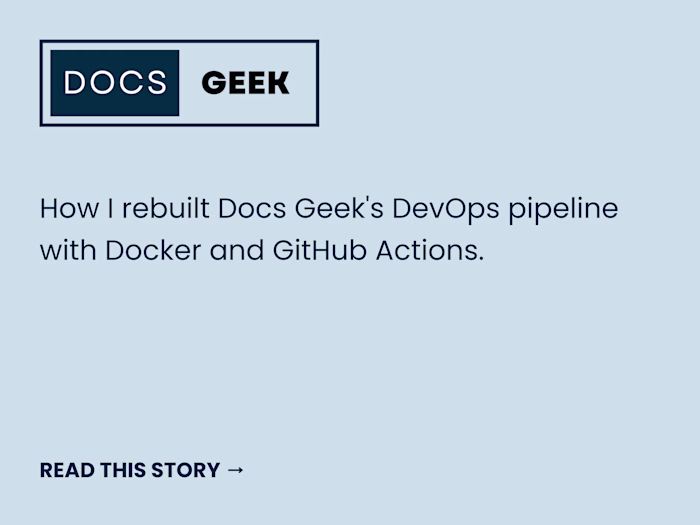 DevOps Pipeline for Technical Writing Course